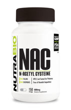 Cargar imagen en el visor de la galería, N-Acetyl-Cysteine (NAC) 600mg By Nutrabio