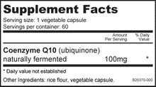 Load image into Gallery viewer, CoQ10 100mgs 60ct By Nutrabio