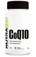 Load image into Gallery viewer, CoQ10 100mgs 60ct By Nutrabio