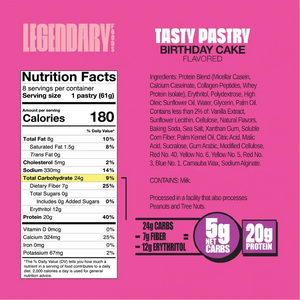 Tasty Pastry Cake style 10pk (low-carb) By Legendary Foods