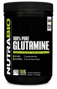 Glutamine 100servings By Nutrabio