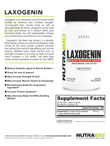 Laxogenin 60ct By Nutrabio