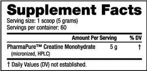 Creatine Monohydrate 300grams By Nutrabio