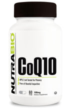 Load image into Gallery viewer, CoQ10 100mgs 60ct By Nutrabio
